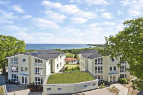Meeresblick-Residenzen-FeWo-67-deluxe-Balkon-Meerblick-Sauna-u-Schwimmbadnutzung in Göhren